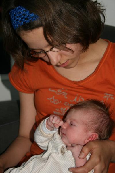 Sur les genoux d'Enora