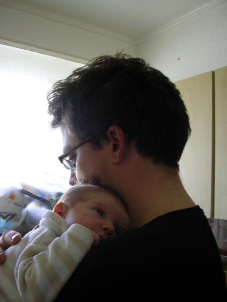 Un gros calin avec papa